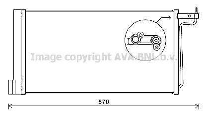 AVA FORD Радіатор кондиціонера (конденсатор) C-MAX 1.6 10-, FOCUS 1.6 10-, GRAND C-MAX 1.6 10- ava cooling fd5485d