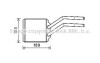 AVA FORD Радіатор опалення TRANSIT TOURNEO 2.0 00-, 2.2 06-, TRANSIT 2.0 00-, 2.2 06- ava cooling fd6614 (фото 1)