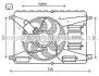 AVA FORD Вентилятор радіатора Galaxy, Kuga I, Mondeo IV, S-Max 1.6/2.0TDCi 06- ava cooling fd7556 (фото 1)