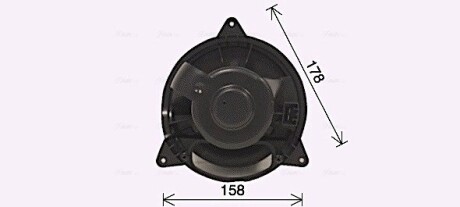 Вентилятор отопителя салона Ford Mondeo (01-07), Focus (99-04) AVA ava cooling fd8653