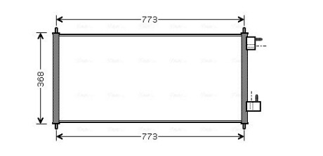 Радиатор кондиционера Ford Tranzit Connect 1,8DI-TDCI 02-13 AVA ava cooling fda5361