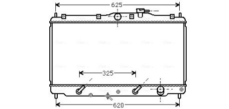 Радіатор охолодження HONDA ACCORD IV (90-) 1.8-2.2 AT(AVA) ava cooling hd2011 (фото 1)