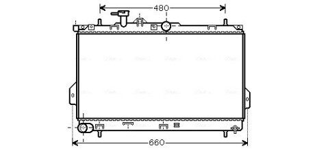 Радіатор охолодження HYUNDAI MATRIX (FC) (01-) 1.6 i (AVA) ava cooling hy2097 (фото 1)