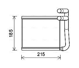 Радиатор обогревателя HYUN ACCENT 11- (выр-во AVA) ava cooling hy6393