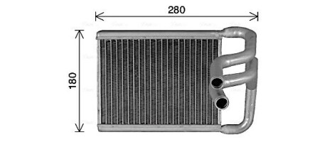 Радиатор отопителя салона Hyundai Elantra 07> AVA ava cooling hy6482