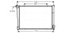 Радиатор, Система охлаждения двигателя ava cooling hya2148 (фото 1)