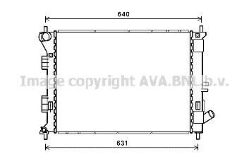 Радіатор охолодження двигуна Hyundai Elantra (11-15), I30 (12-)/KIA Ceed (12-18), Cerato (13-) AVA ava cooling hya2335