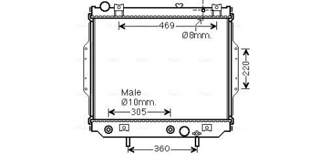 Радиатор, Система охлаждения двигателя ava cooling je2071