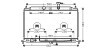 Радиатор охлаждения двигателя Kia Rio 1,4-1,6i 06> AT AC+/- AVA ava cooling ka2078 (фото 1)