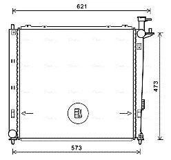 Радиатор, Система охлаждения двигателя ava cooling kaa2272