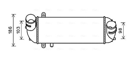 Інтеркулер KIA SORENTO (2010) 2.2 CRDI (AVA) ava cooling kaa4212