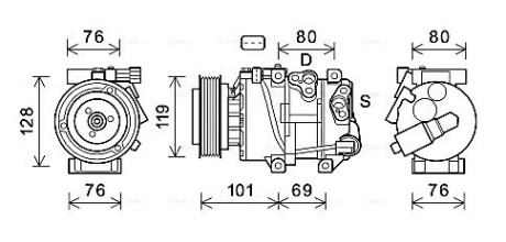 Компресор ava cooling kaak279