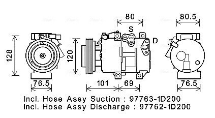 Компрессор ava cooling kak275