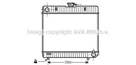 Радиатор охлаждения двигателя MB W123/W126 MT 76-84 (Ava) ava cooling ms2042