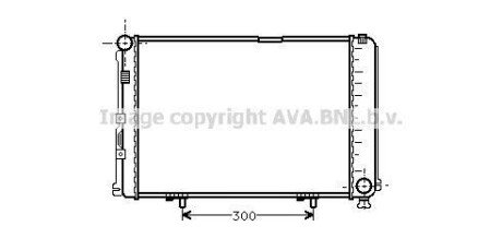 AVA DB Радіатор охолодження двиг. W124 84- ava cooling ms2067