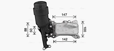 Радіатор масляний MERCEDES C-CLASS W 204 (07-) в сб. (AVA) ava cooling ms3741h