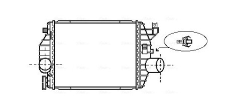 Интеркуллер MERCEDES-BENZ V-SERIES W638 (1997) V200 2.0(AVA) ava cooling ms4357