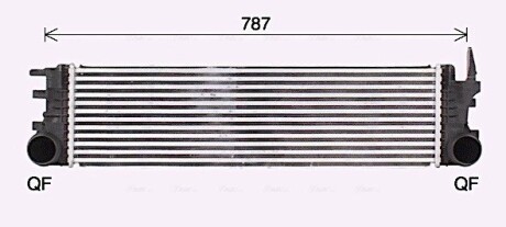 Охладитель наддувочного воздуха ava cooling ms4721