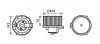 Вентилятор обігрівача салону Mercedes-Benz ML (W163) (97-06) AVA ava cooling ms8620 (фото 1)