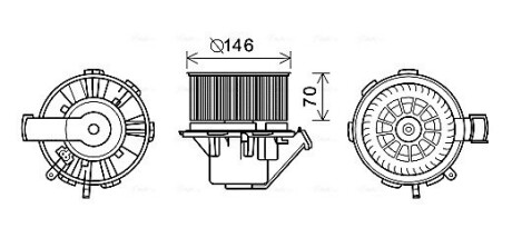 Компресор салону ava cooling ms8648