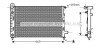 AVA DB Радіатор сист. охолодження двиг. MERCEDES W 168 A170 AUT. 98- ava cooling msa2282 (фото 1)