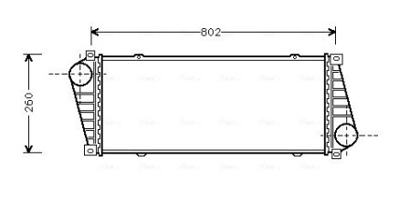 Охладитель наддувочного воздуха ava cooling msa4217