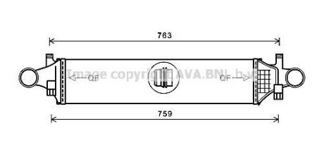 Охолоджувач наддувального повітря ava cooling msa4658