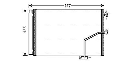 Радиатор кондиционера MB C204 E212 AVA ava cooling msa5450d