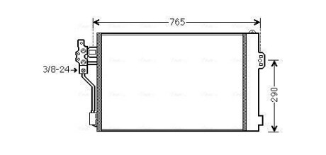 Радиатор кодиционера ava cooling msa5484d