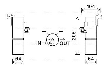 Осушитель кондиционера MB S221 10/06> AVA ava cooling msd597