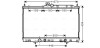 Радіатор охолодження двигуна Mitsubishi Outlander (02-07) 2,4i AT AVA ava cooling mt2185 (фото 1)