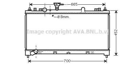 AVA MAZDA Радіатор охолодження 6 2.5 07- ava cooling mz2218