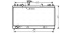 Радіатор охолодження MAZDA 6 2.5 MT 03/05-09/07 (AVA) ava cooling mz2224 (фото 1)