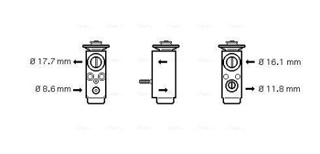 Розширювальний клапан ava cooling ol1352