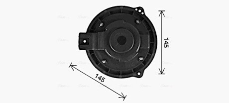 Вентилятор обігрівача салону Chevrolet Captiva (06-) 2,4i 3,2i, Epica 2,0i 2,5i (06-) AVA ava cooling ol8728