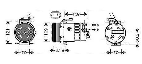 Компрессор ava cooling olak139