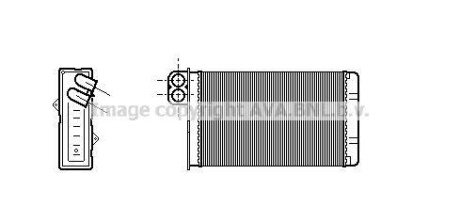 AVA PEUGEOT радіатор опалення 607 00- ava cooling pe6233