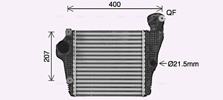 Охладитель наддувочного воздуха ava cooling pr4098