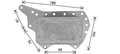 Охолоджувач оливи ava cooling rt3657