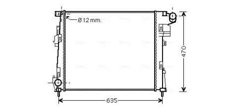 Радіатор, Система охолодження двигуна ava cooling rta2427