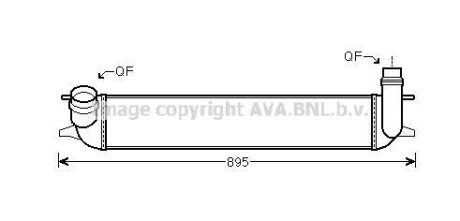 AVA RENAULT Інтеркулер Laguna III 1.5/2.0dCi 07- ava cooling rta4462