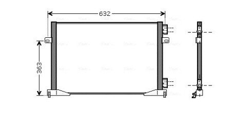 Радиатор кондиционера Renault Traffic 1,9 DCI 01>07 AVA ava cooling rta5339