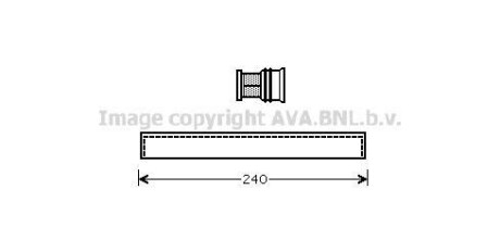 Осушитель кондиционера Toyota LC100 02>07 4,7i, AVENSIS 03>08, RX300-350 02>08, Grand Vitara 2,0i 05> AVA ava cooling szd096