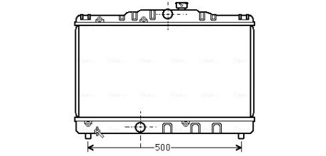 Радіатор охолодження COROLLA EE90 1.3MT 87-92(AVA) ava cooling to2115