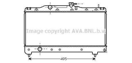 AVA TOYOTA Радіатор охолодження Carina E 1.6/1.8 92- ava cooling to2141