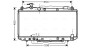 Радіатор охолодження двигуна Toyota Rav 4 2,0i 00>05 AT AC+/- AVA ava cooling to2301 (фото 1)