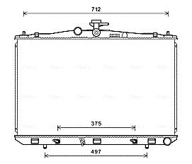Радиатор, Система охлаждения двигателя ava cooling to2675