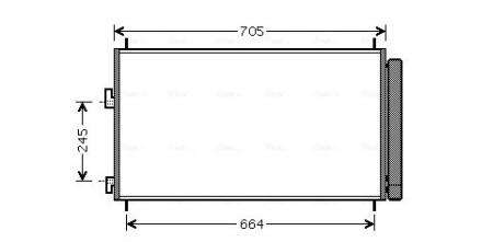 Радиатор кондиционера Toyota Rav4 2,0i 08> 2,4i 05>02/11 MT CVT AVA ava cooling to5410d