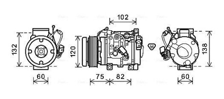 Компрессор ava cooling toak664