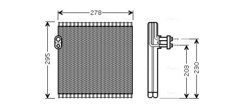 Испаритель, кондиционер ava cooling tov485